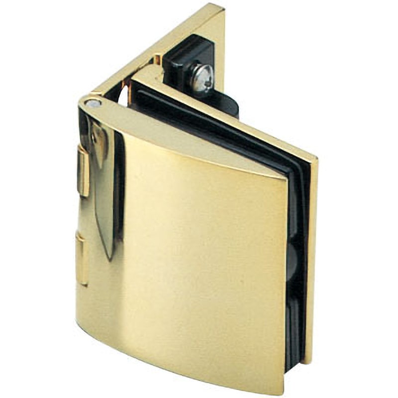 GH-450-GC ランプ印 キャッチ付 ガラス丁番 GH-450 インセット扉用 LAMP(スガツネ工業) 金めっき  1個