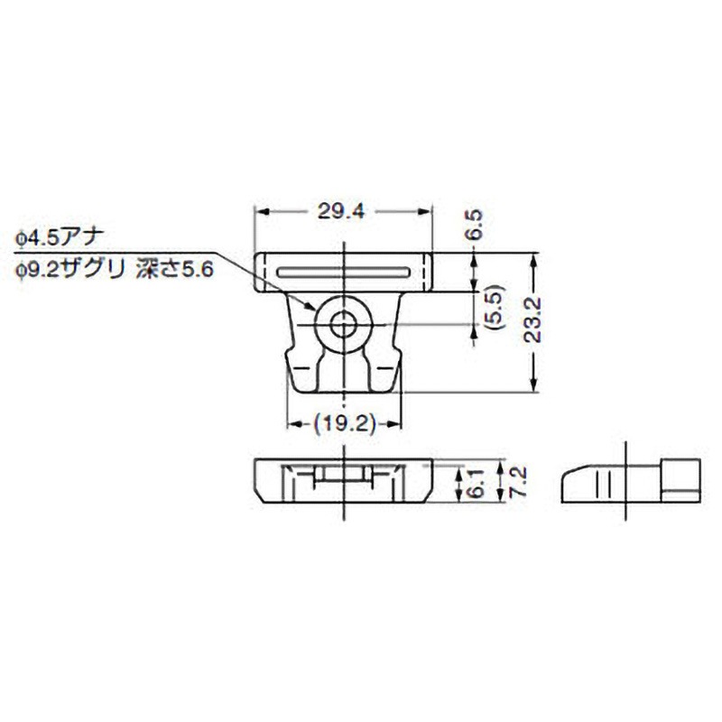 AL127-CH 垂直収納扉金物 ALT-2V-5 LAMP(スガツネ工業) 取手 - 【通販