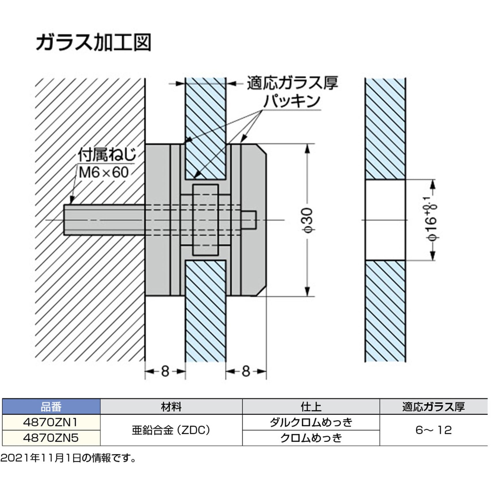 4870ZN1 P&S ポイントフィックス 4870ZN 1個 LAMP(スガツネ工業