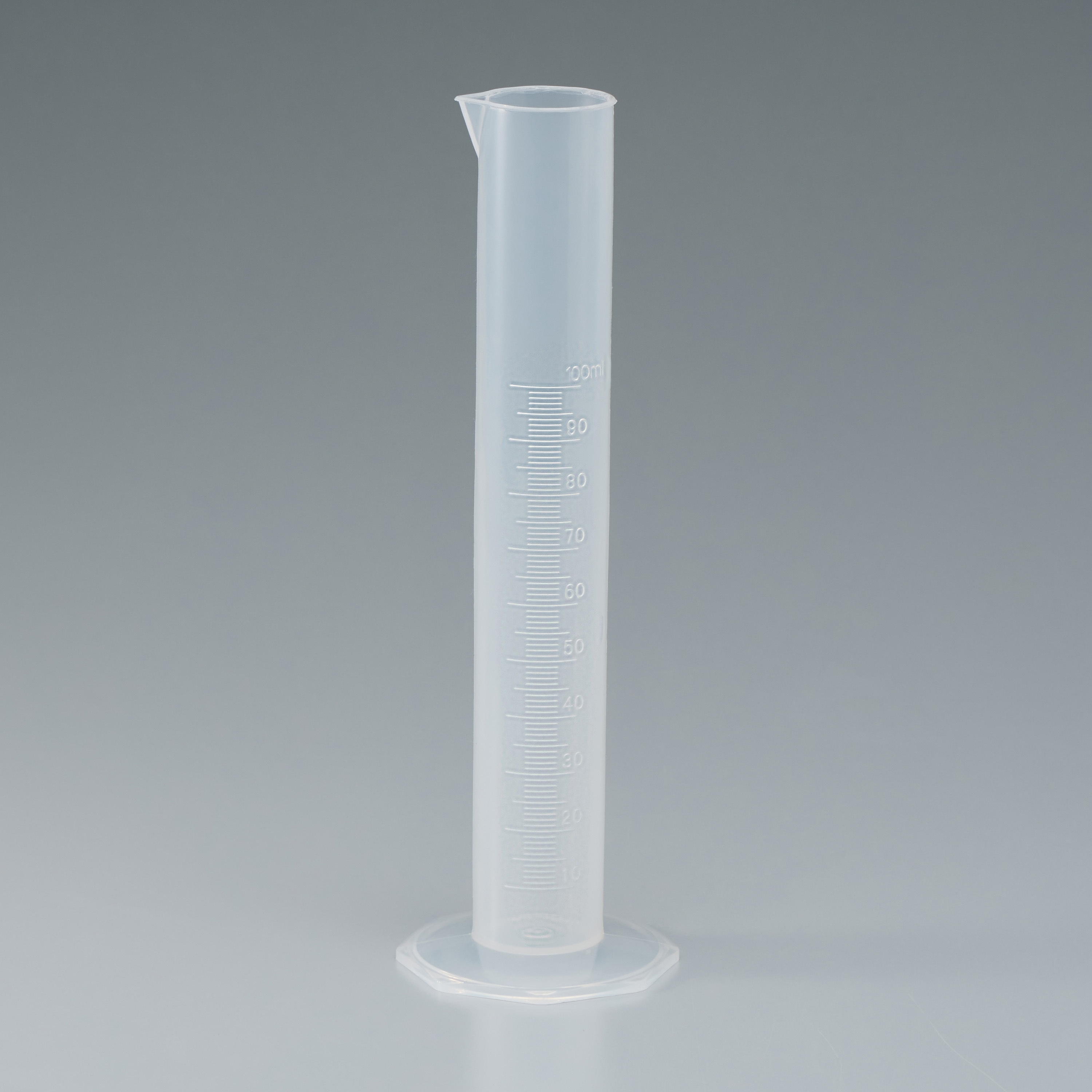 M100ML メスシリンダー ポリ製 モノタロウ 目盛あり 100mL 【通販 