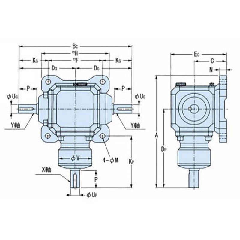 KHK CBX-401TA ベベルボックス
