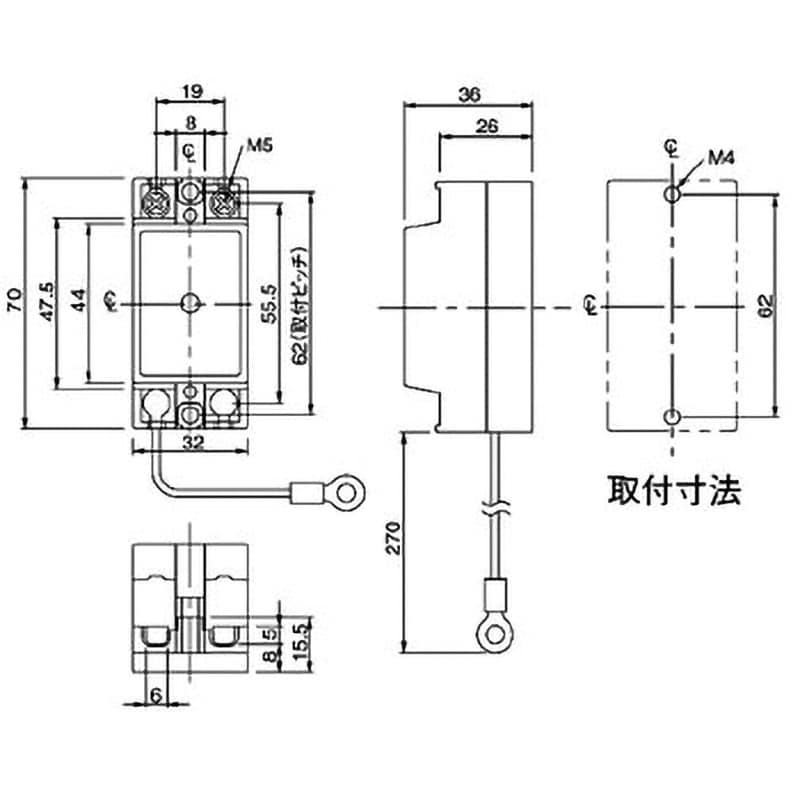 BQX8200 盤用避雷器 1個 Panasonic(パナソニック) 【通販 BQX8200 盤用避雷器 1個 Panasonic(パナソニック) 【通販
