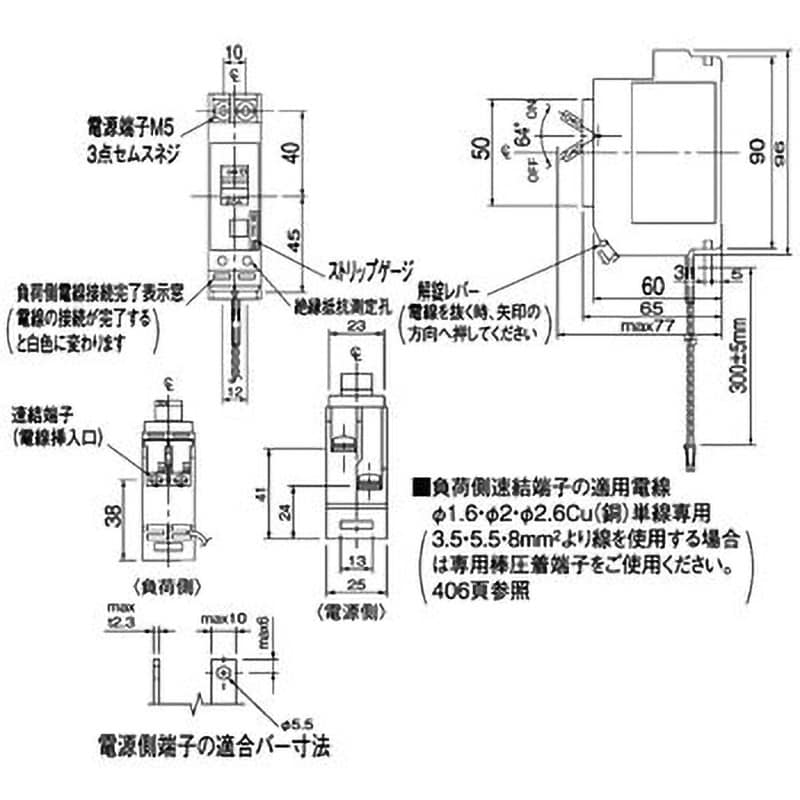 BKF2202CTT カンタッチブレーカCT内蔵 配線保護用 1個 パナソニック