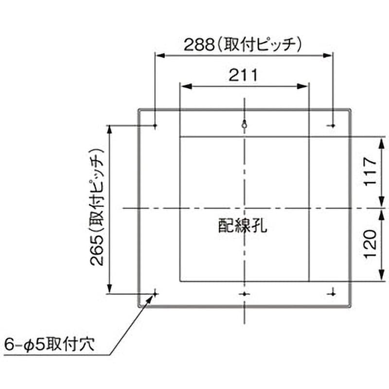 1次送り(100V)回路付住宅分電盤 コスモパネル リミッタースペースなし