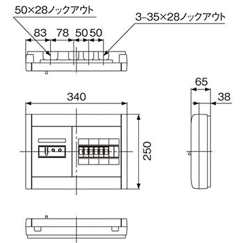 BQWB87362A スッキリパネル コンパクト21 ヨコ1列 リミッタースペースなし Panasonic(パナソニック) ホーム分電盤 露出形 主幹ブレーカ容量30(50AF)   BQWB87362A