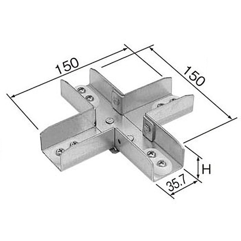 DC45X レースウェイ30型・45型 水平クロス 1個 Panasonic(パナソニック