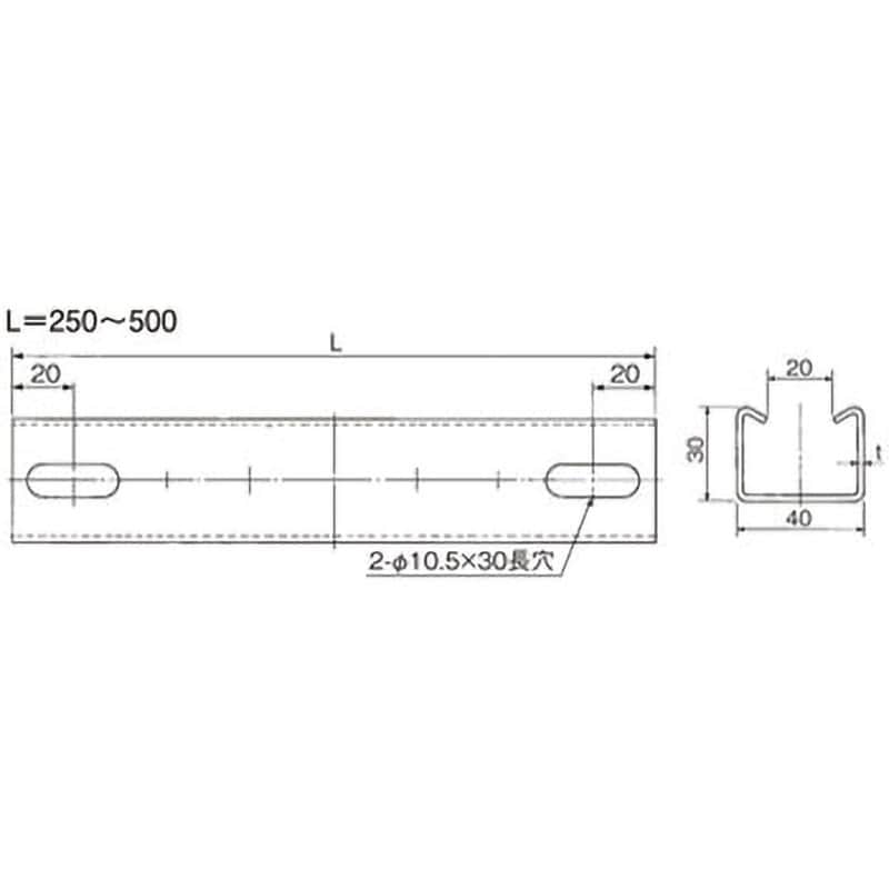 DLES3050 短尺Eハンガー 30型 1個 パナソニック(Panasonic) 【通販モノタロウ】