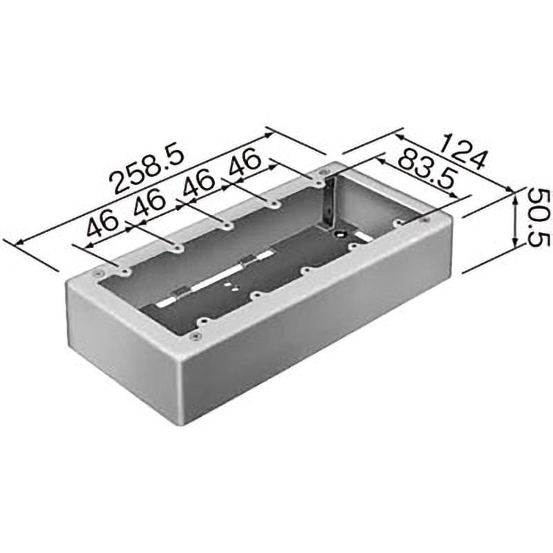 DZA175E 5個用スイッチボックス ノックなし 1個 パナソニック(Panasonic) 【通販モノタロウ】