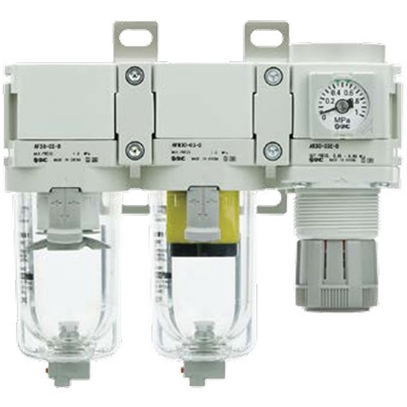 AC40C-03-RW-D AC40C-D Series エアコンビネーション エアフィルタ+ミストセパレータ+レギュレータ 1個 SMC 【通販モノタロウ】