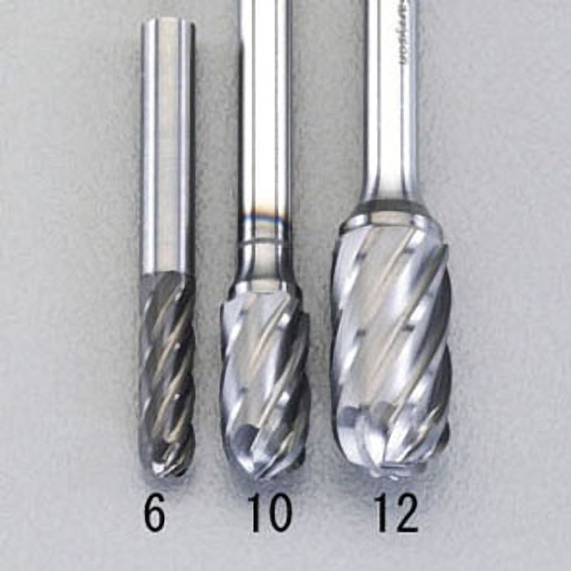 EA819VZ-12 アルミ用超硬バー エスコ 軸径6mm刃径12mm  EA819VZ-12