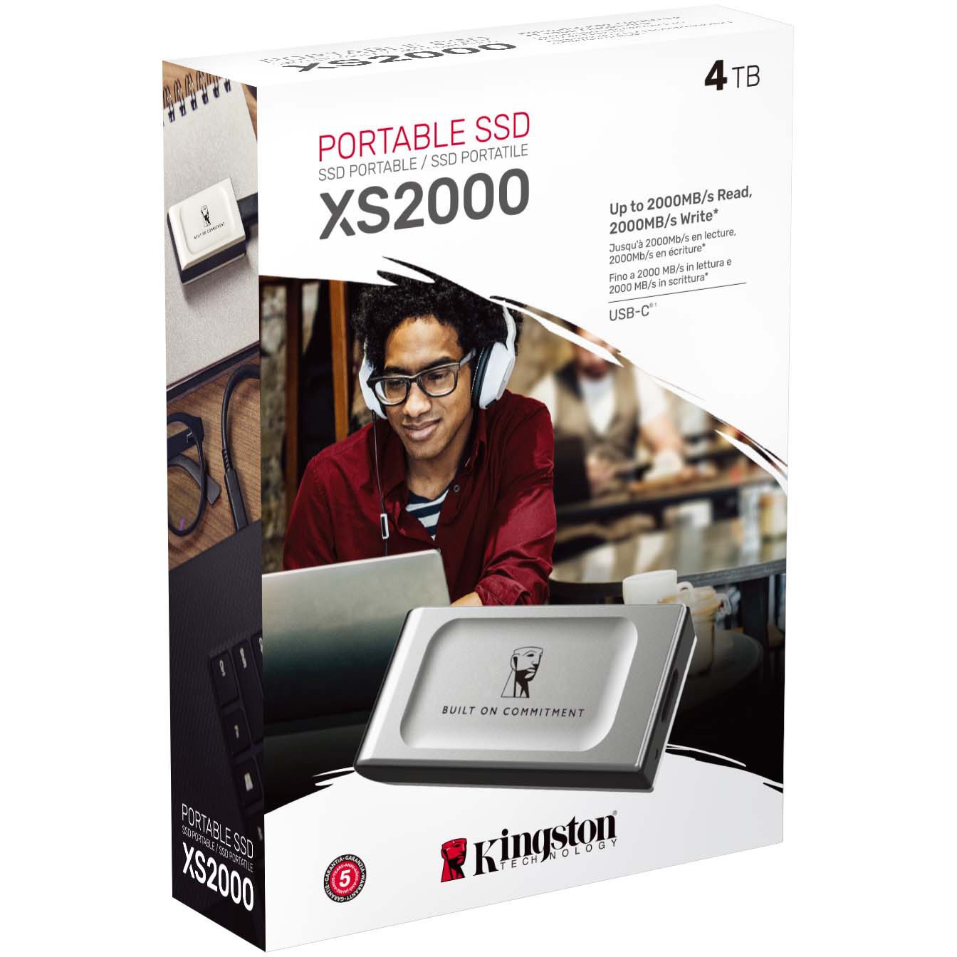 SXS2000/4000G Kingston XS2000 外付けSSD プリンストン USB3.2Gen2×2