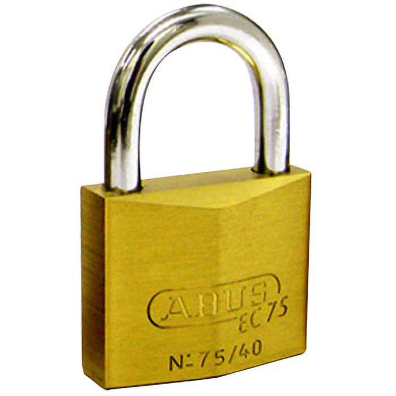 BP EC75/40 ディンプルシリンダー真鍮南京錠 ABUS キー式 【通販