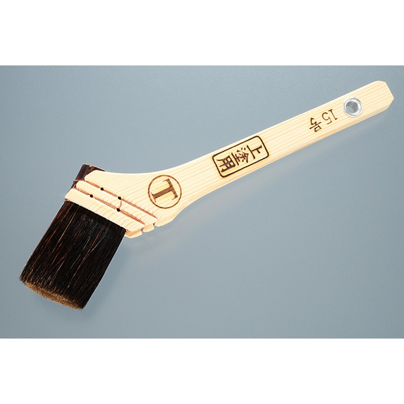 100318 0015 上塗用 筋違 黒 大塚刷毛製造 刷毛 塗装用 黒色 馬毛 板幅  