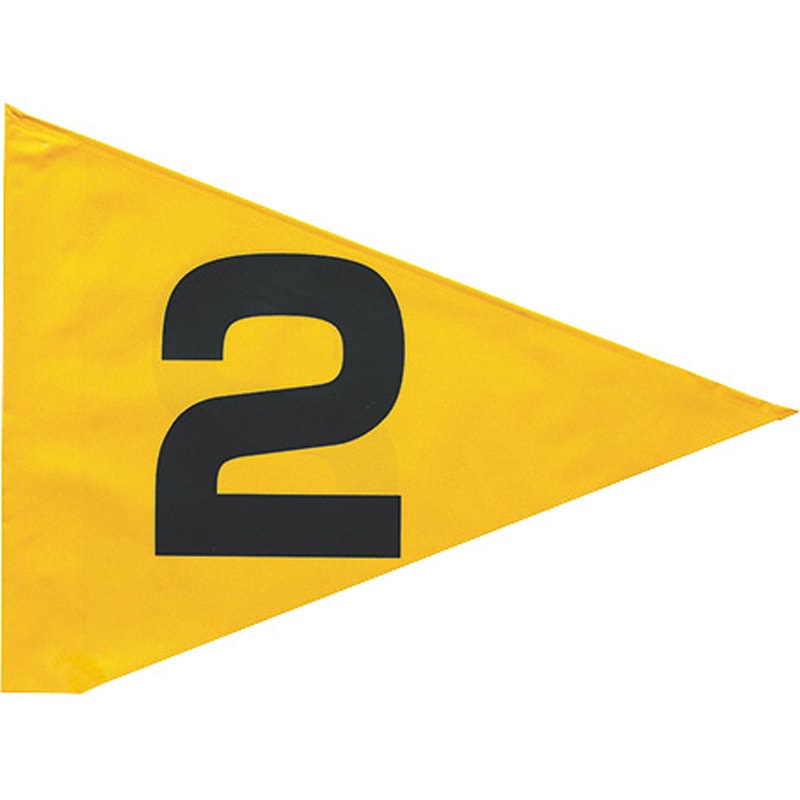 GS-241YS グラウンドゴルフ ストロング旗 (No.1～No.8)セット SUNLUCKY(サンラッキー) イエロー色 サイズ33×44cm  GS-241YS