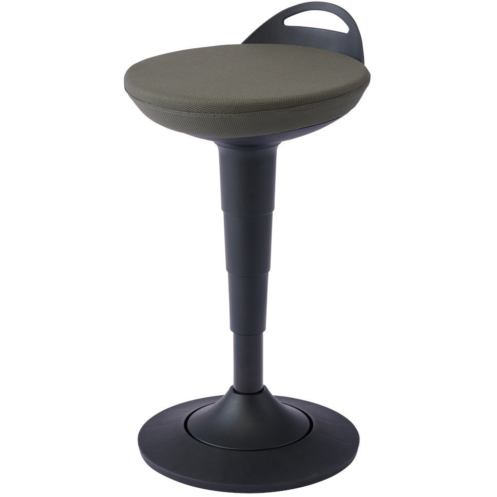 KWY-376GY ULTAGEスツール モールドウレタン×ファブリック 座面スイング コイズミファニテック グレー色 幅388mm奥行430mm高さ535～725mm  KWY-376GY