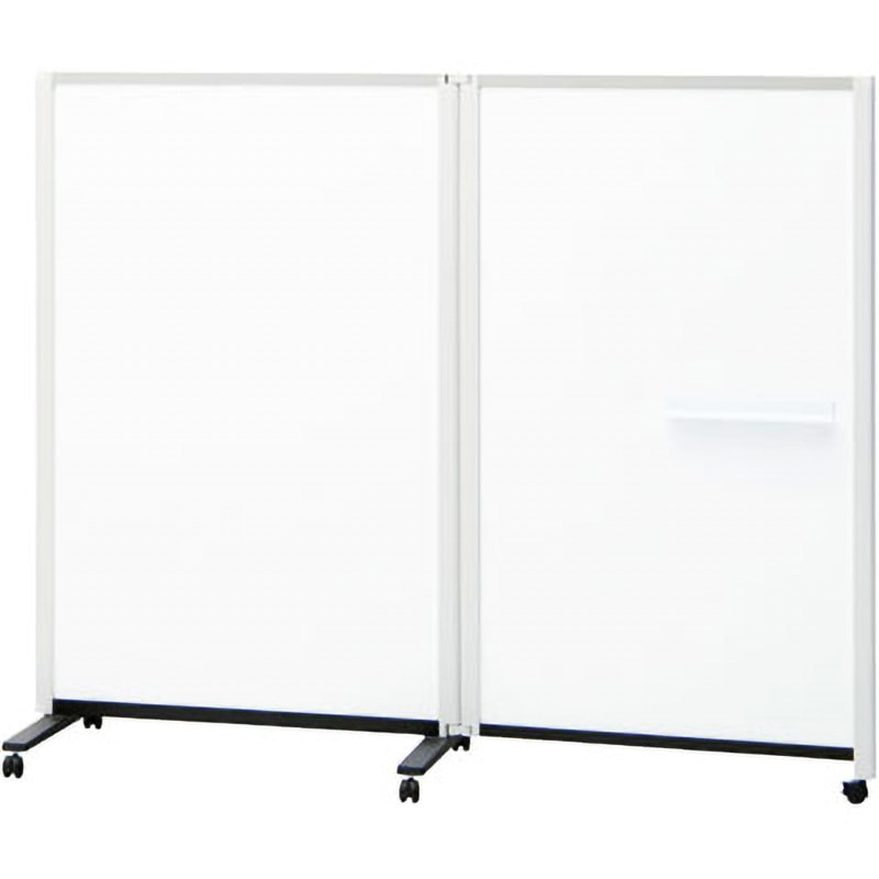 PWJ-1815DSK パーテーションホワイトボード 連結タイプ 両面ホワイトボード(組立サービスなし) プラス(VISION) キャスター付き 質量18.5kg 高さ1500mm  PWJ-1815DSK