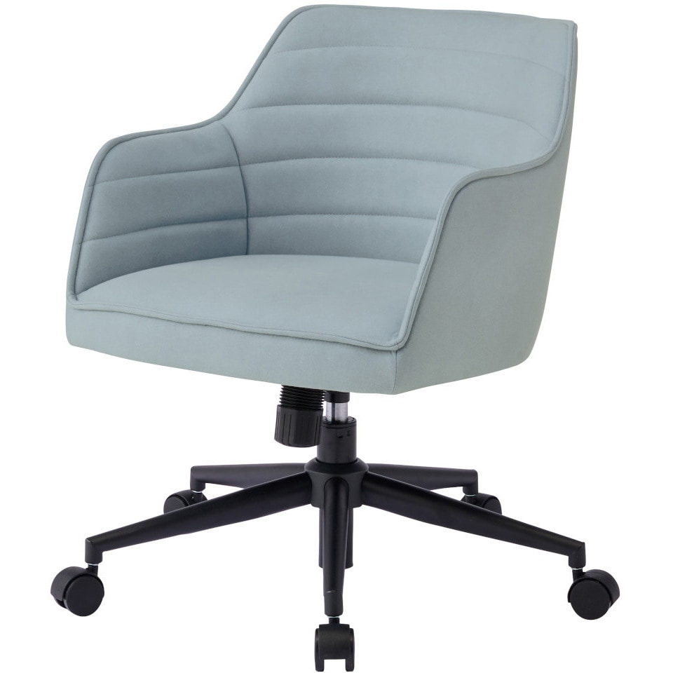 KWY-381LB トーナルA2チェア ローバック ファブリック 撥水・防汚加工 コイズミファニテック ライトブルー色 幅630mm奥行595mm高さ705～775mm  KWY-381LB