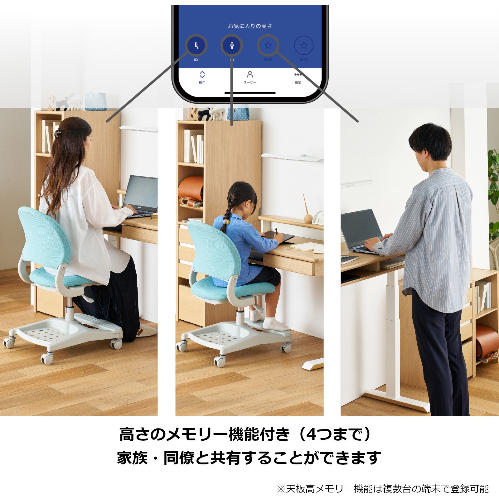 FDD-897MOWH Famio 昇降デスク W1000×奥行532(600) 1台 コイズミファニ