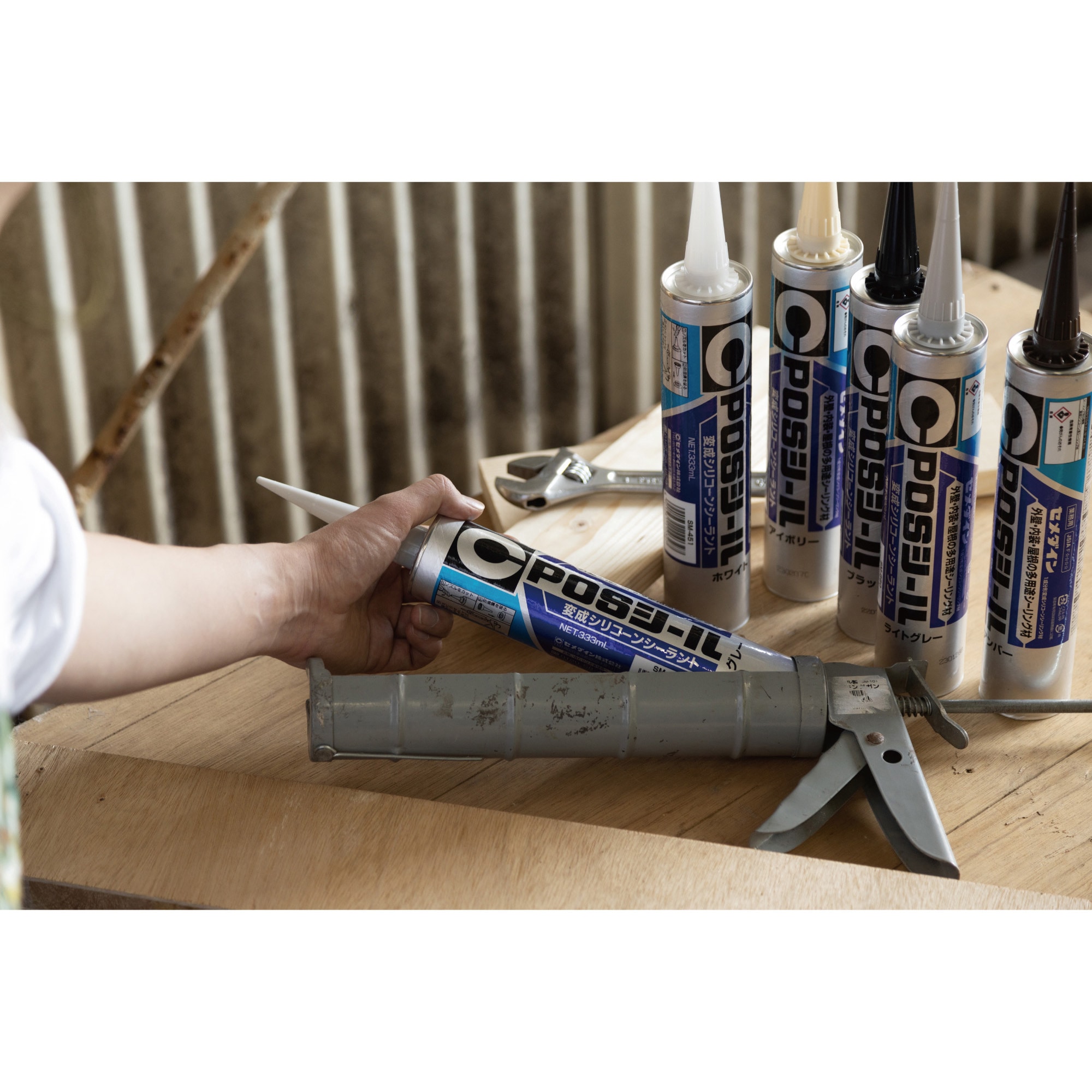 再購入　poss様限定 SM-445 変成シリコーンシーラント POSシール セメダイン 容量