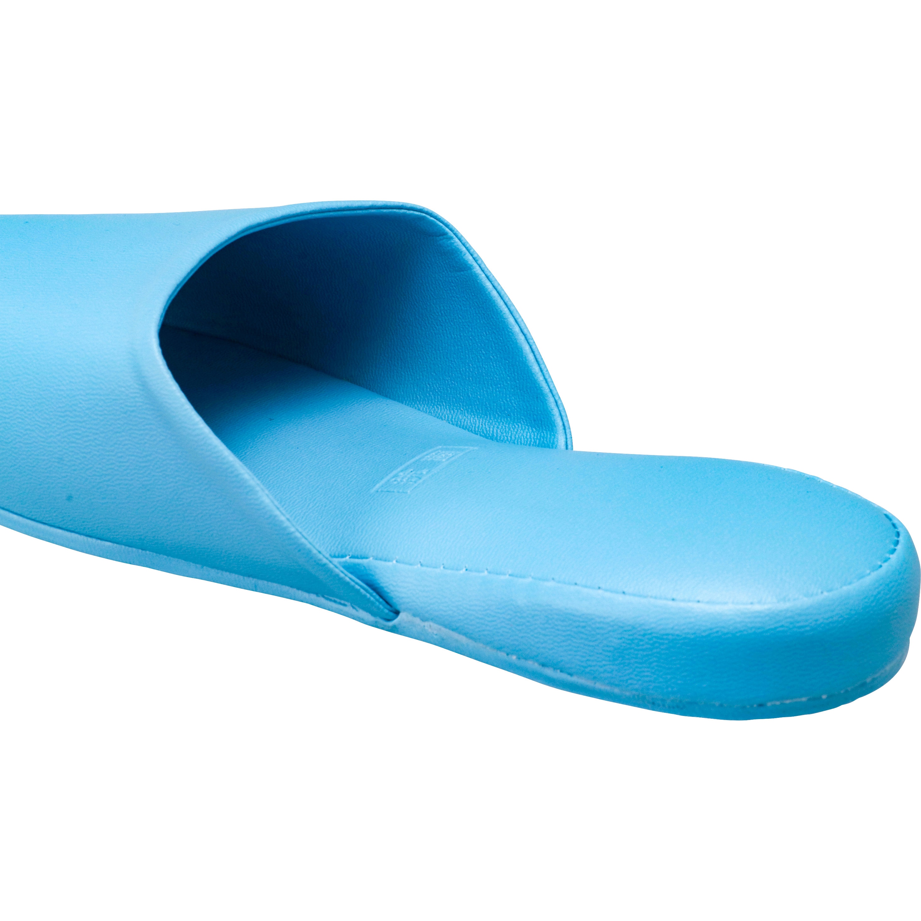 スリッパ 抗菌 前あき モノタロウ 前開きタイプ 塩ビ ライトブルー色