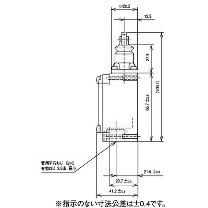 5LS7-J 汎用コンパクト形リミットスイッチ azbil(山武) 基本形 5LS7-J 汎用コンパクト形リミットスイッチ azbil(山武) 基本形