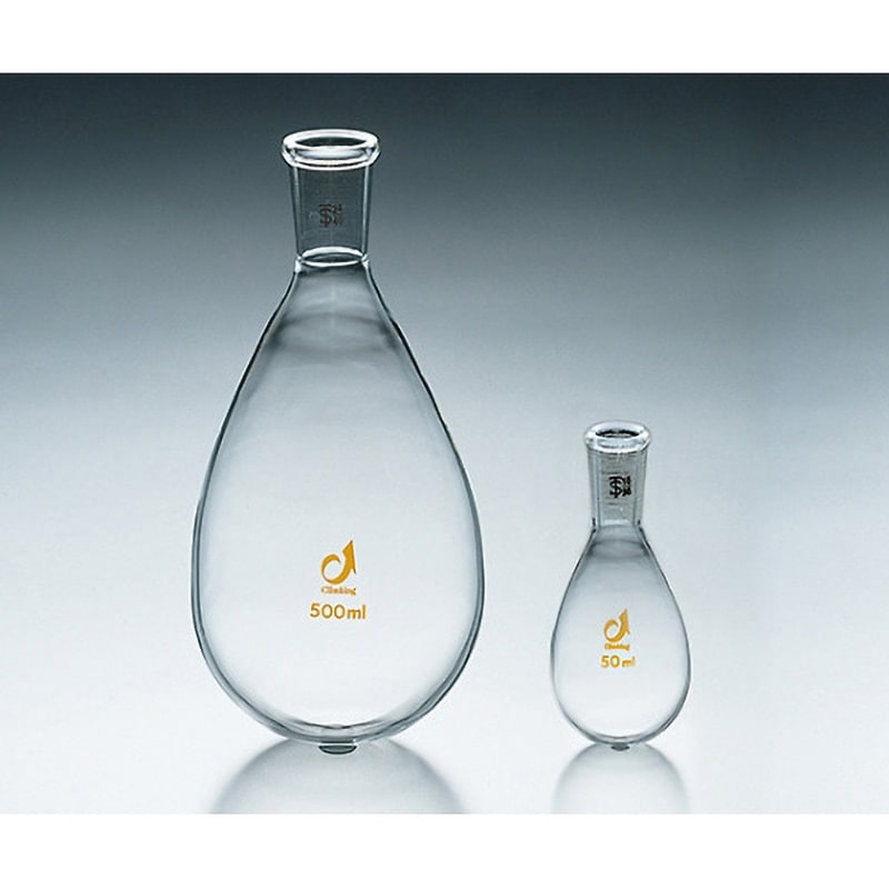 CL0090-03-41 TS茄子型フラスコ CL0090シリーズ climbing(クライミング) 50mL 24/40<透明摺合>