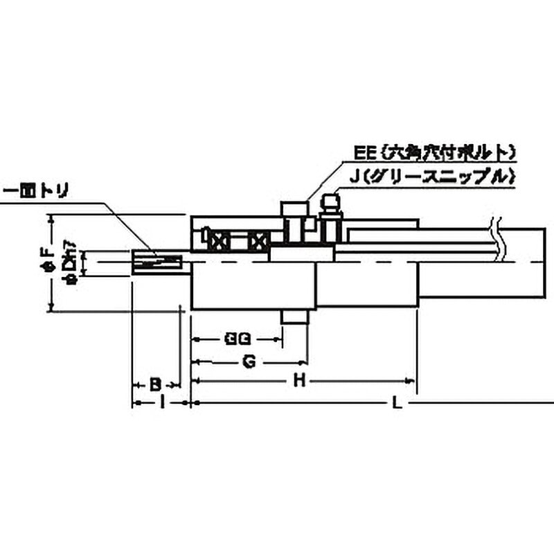 DB-04MM-0.5R フレックスシャフト(チューブ付・高中速用) DB形 1個 サンエス(昌和発條製作所) 【通販モノタロウ】