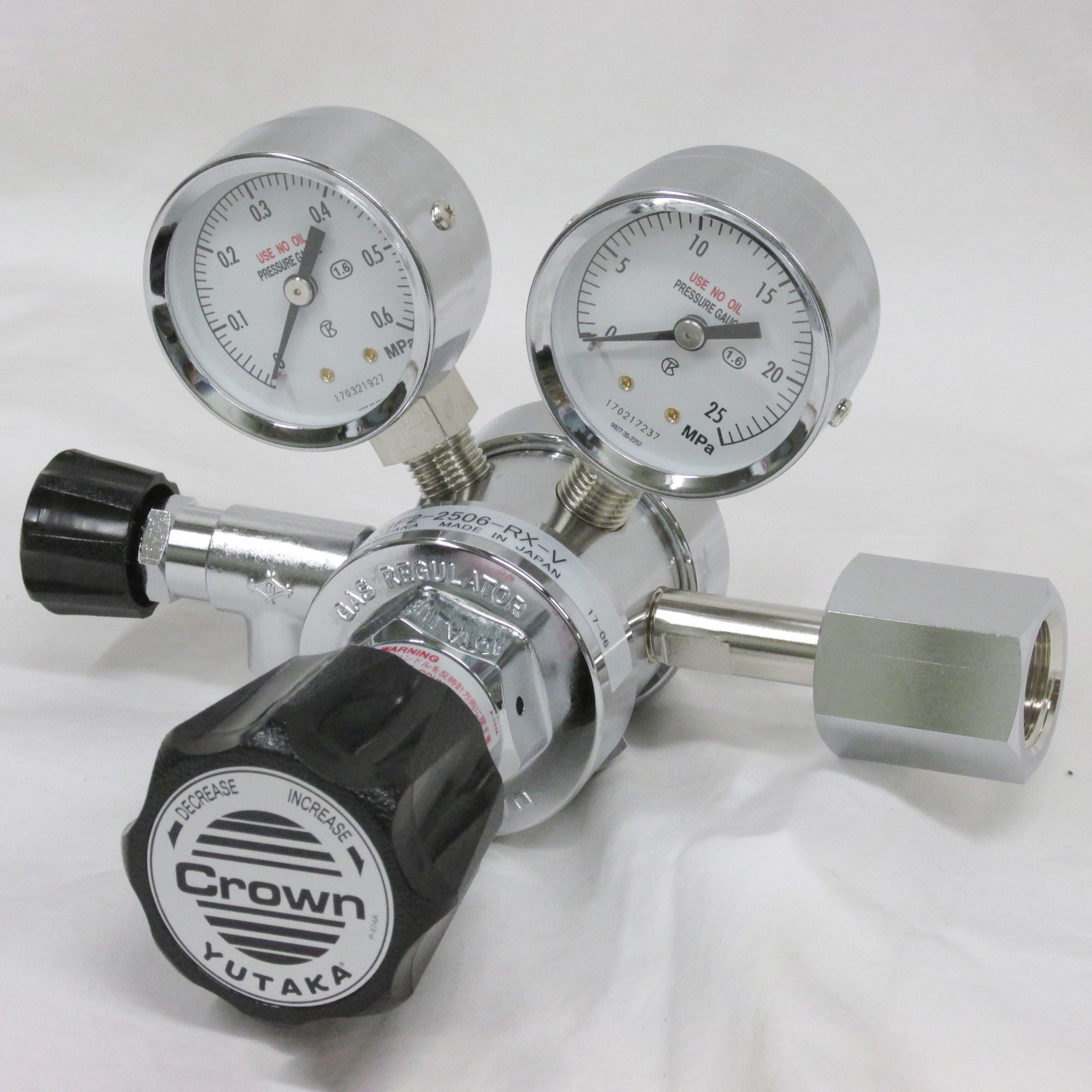 圧力調整機　レギュレータ　GF2-2516-RQ-V 株式会社ユタカ GF2-2516-RX-V ストップバルブ付き2段式精密圧力調整器 GF2シリーズ