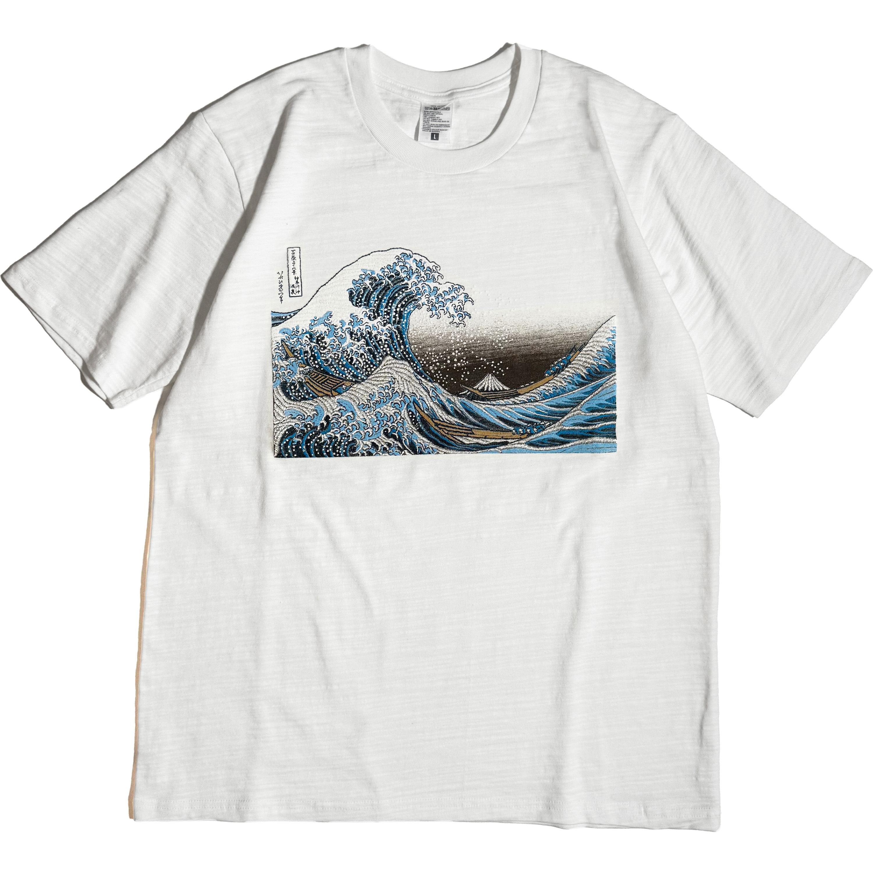 B-T001-15 通油町Tシャツ 浪裏 白 LIFEMAX サイズS  B-T001-15