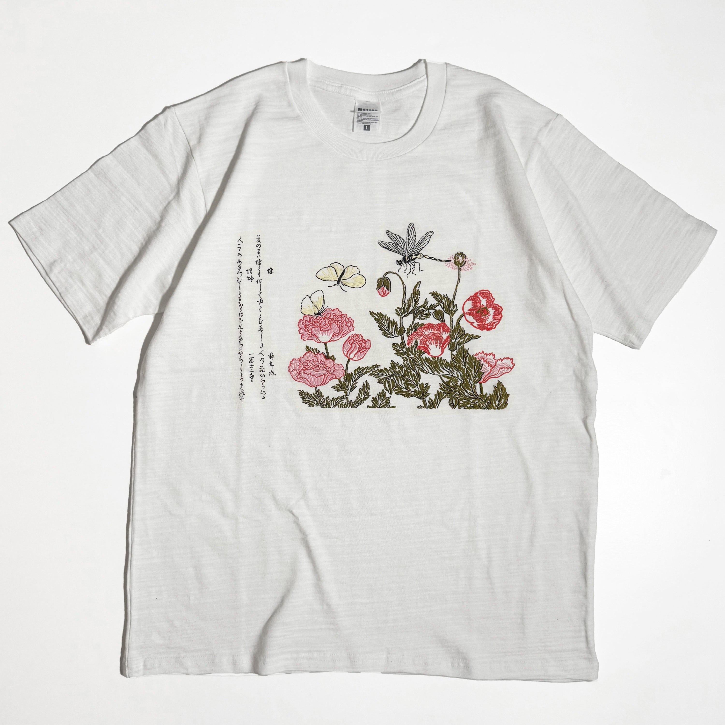 B-T003-15 通油町Tシャツ 虫撰 白 LIFEMAX サイズS  B-T003-15