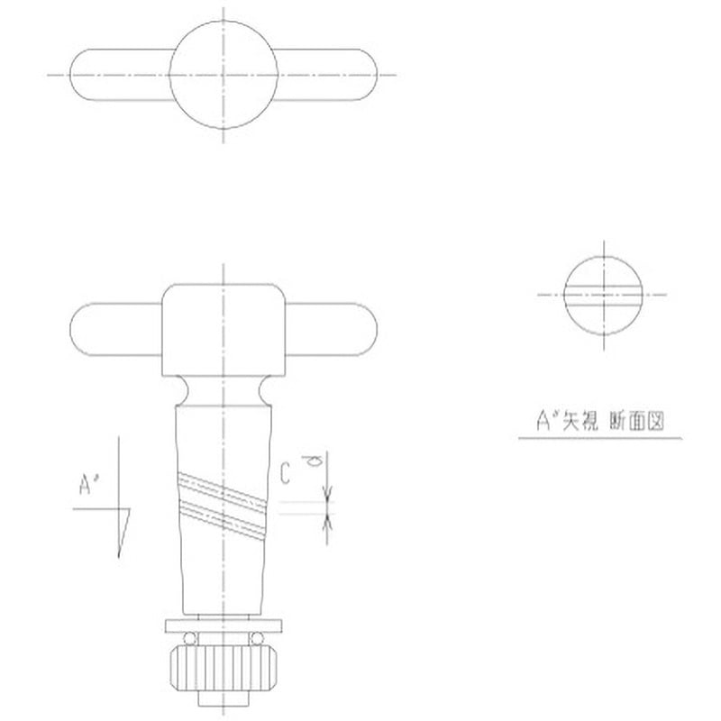 2116-20T PTFE一方二方コック 閉止 PTFEコック 1個 旭製作所 【通販モノタロウ】
