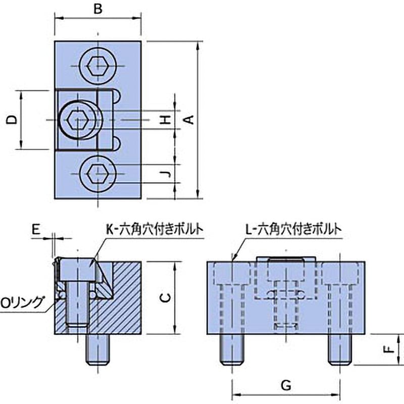 MBSCS-M10 MBSCS スロットサイドクランプ 1個 イマオコーポレーション