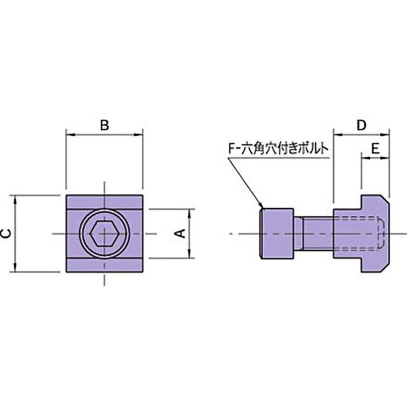 CLT-T14M12 CLT-T Tナットセット(Tタイプ) 1個 イマオコーポレーション