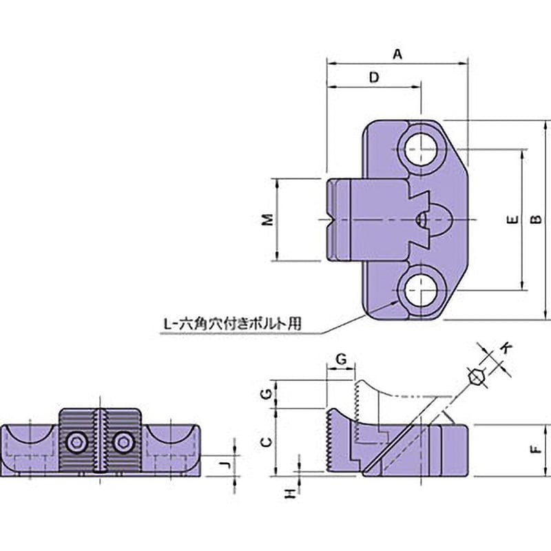 CP105-12022 CP105 サイドクランプ 1個 イマオコーポレーション 【通販