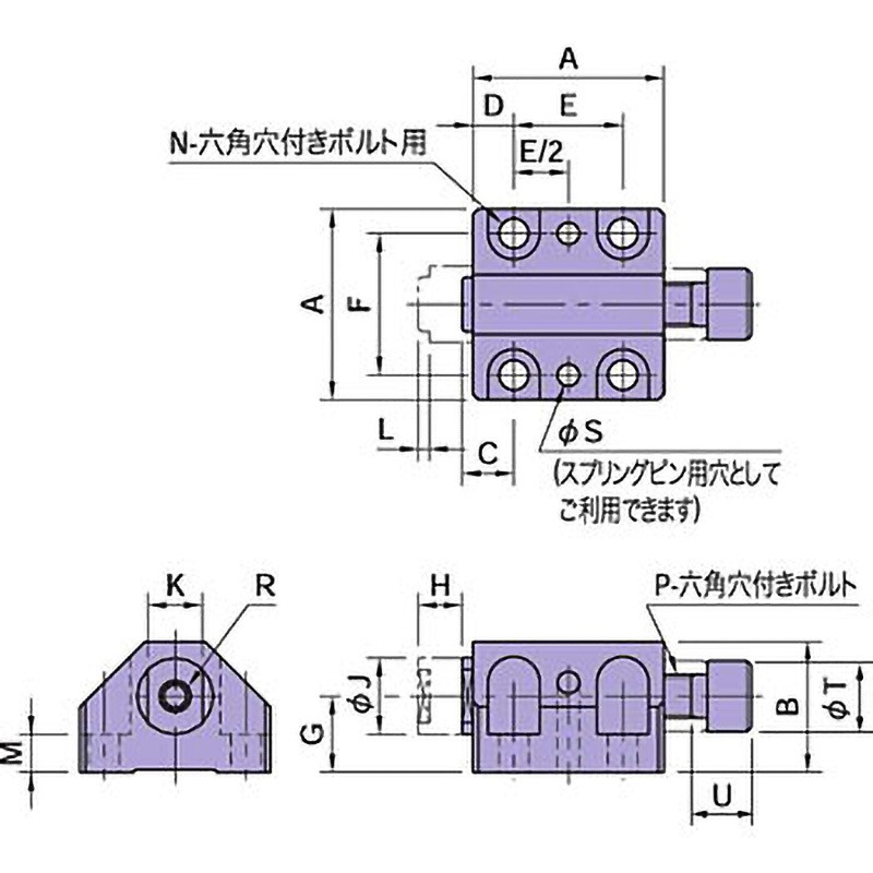CP110-16037 CP110・CP111 クランプポスト イマオ