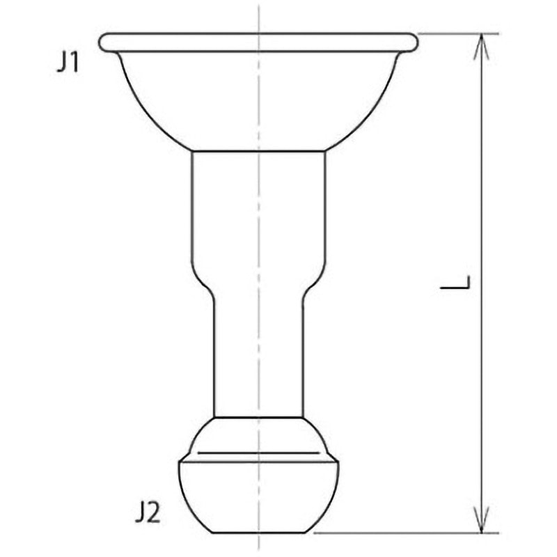 2313-EB ボールジョイント拡大アダプター 2313シリーズ 1個 旭製作所 【通販モノタロウ】