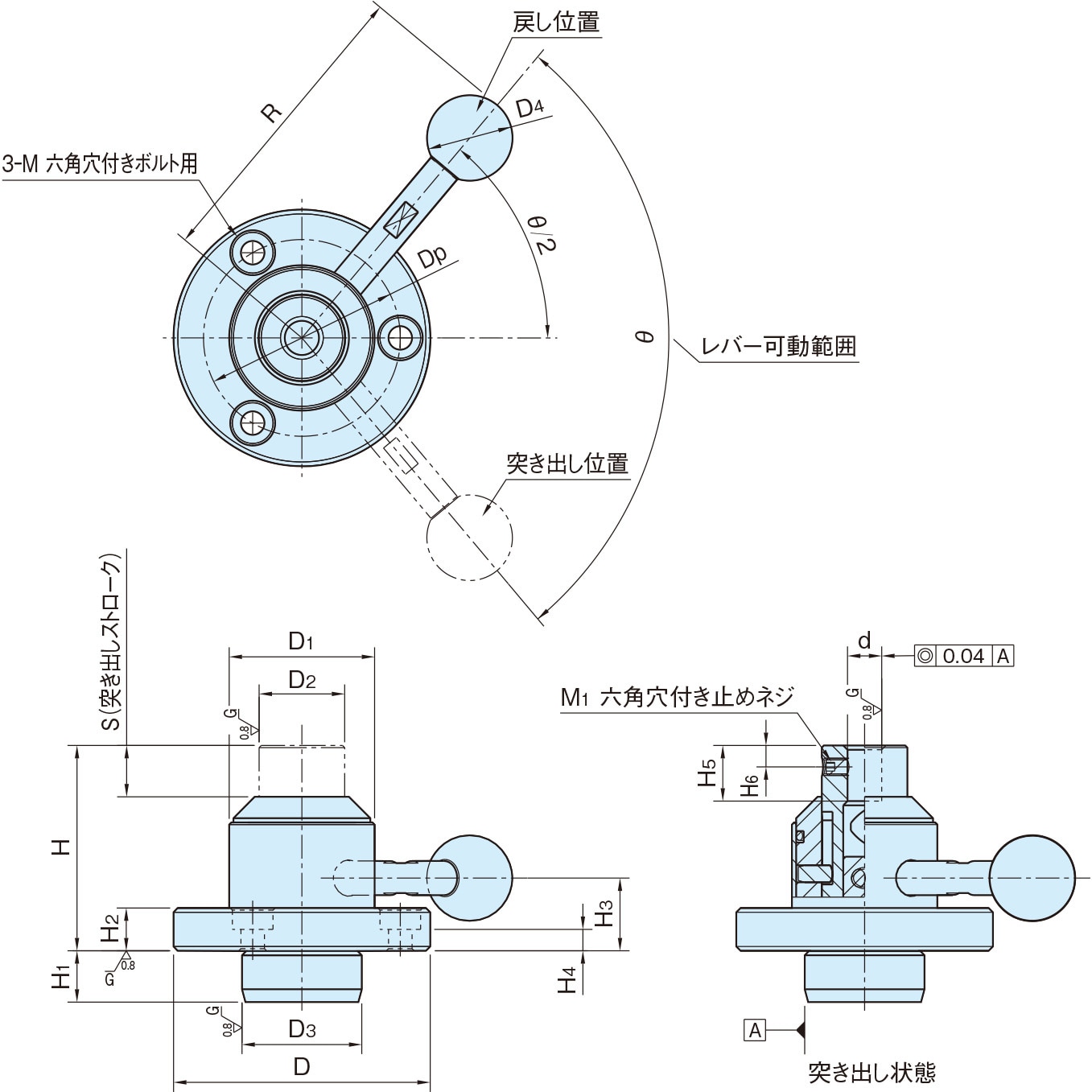 CP700-20050R CP700 突き出しピン 1個 イマオコーポレーション 【通販