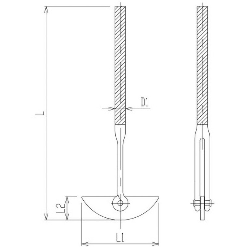 3362-8/60 半月型撹拌棒 3362シリーズ 1個 旭製作所 【通販モノタロウ】