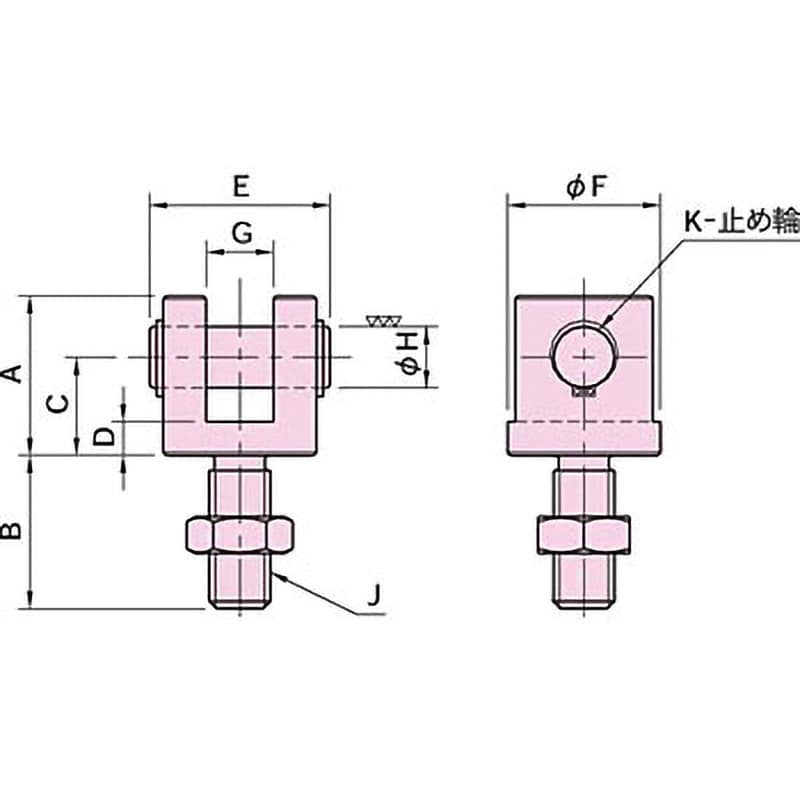 BJ762-12001 BJ762 ヒンジサポート 1個 イマオコーポレーション 【通販