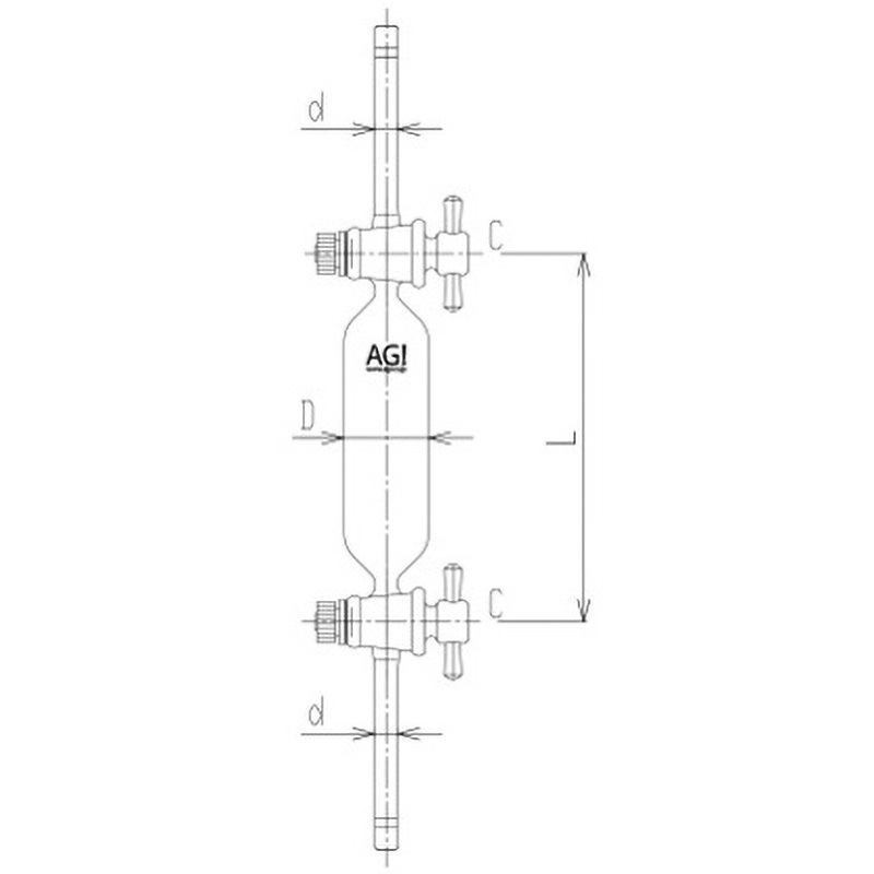 4200-100T 溶存酸素試料採取器 4200シリーズ 旭製作所 PTFE コック 容量100mL 20,235円
