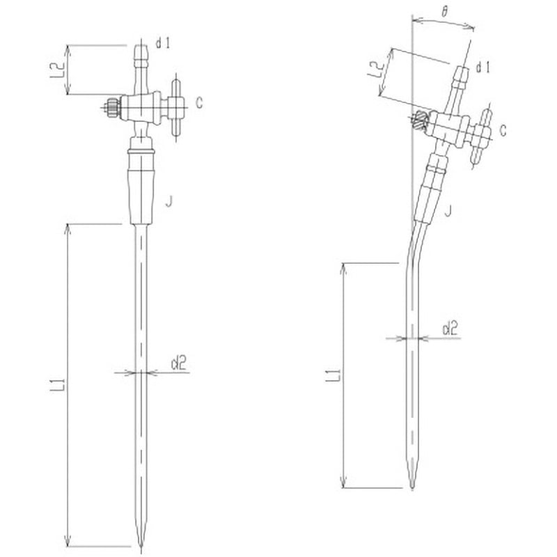 3390-4L-9 キャピラリー管 3390シリーズ 1個 旭製作所 【通販モノタロウ】