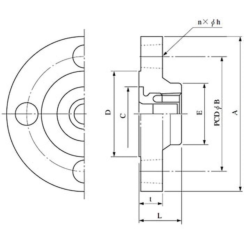 10KF 10K フランジ エスロコートLX継手 セキスイ 呼び径80A - 【通販