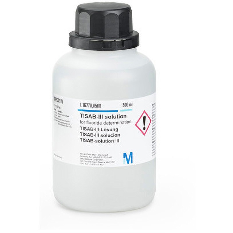 1.16770.0500 TISAB-Ⅲ溶液 フッ化物測定用 116770 500ML 1個 Merck(メルクミリポア) 【通販モノタロウ】