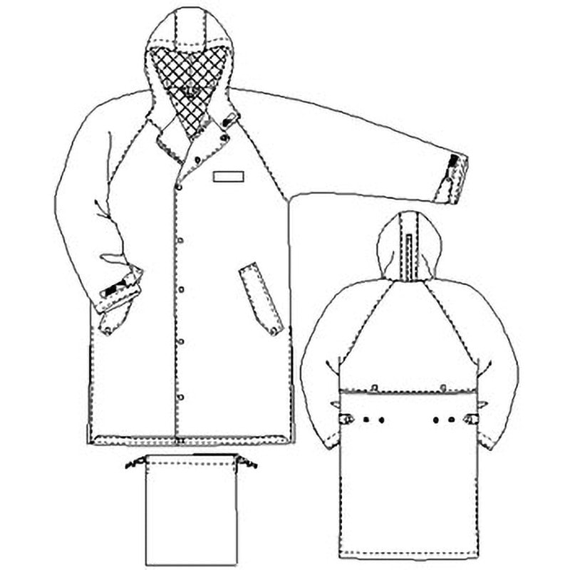 【はれ】leday コート 7260 エントラントレインコート カジメイク シルバー色 サイズS