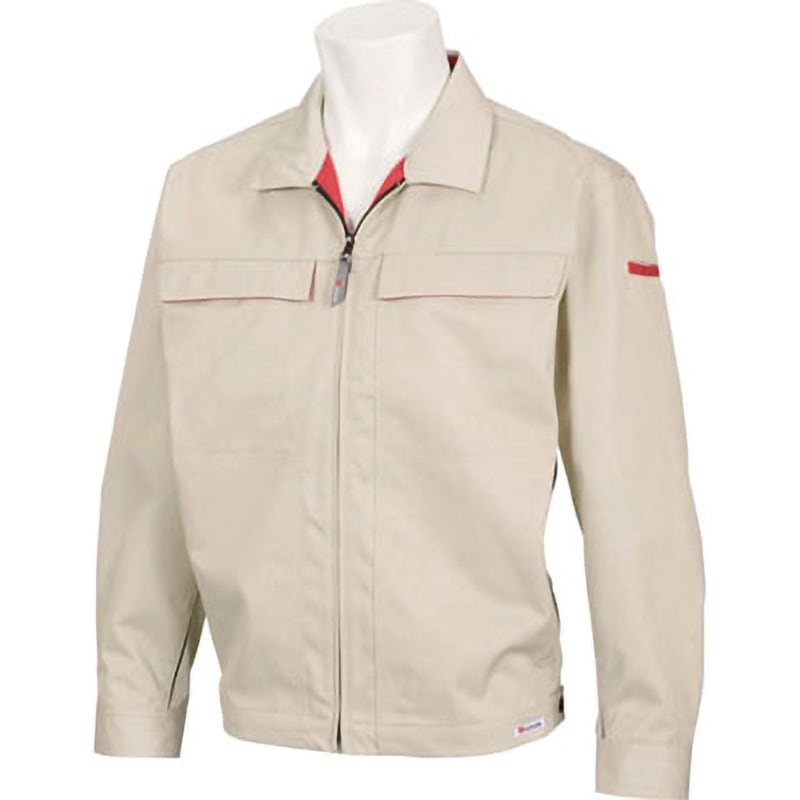 2116 2116 長袖ブルゾン TS DESIGN/Top Shaleton Sports(藤和) ファインクロス(導電繊維混入) アイボリー色 3L着丈70cm