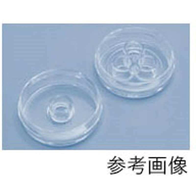 3970-103 ガラスベースディッシュ IWAKI(AGCテクノグラス) 種別トリプルウエル 20枚 直径(底面ガラス部)27mm  3970-103