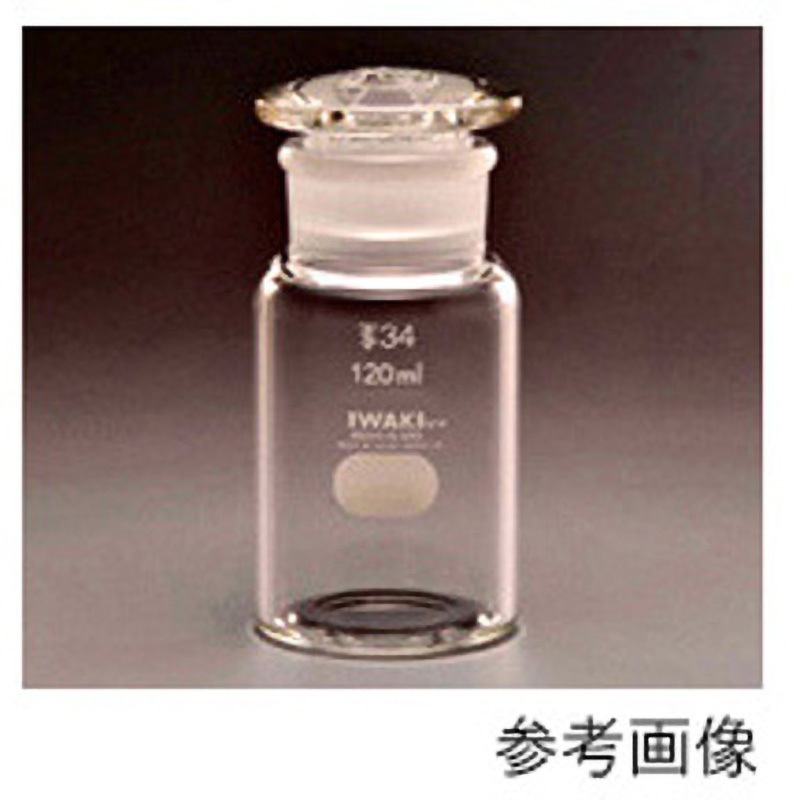 1585S-BT500N 試薬びん 広口 IWAKI(AGCテクノグラス) 白色 500mL   1585S-BT500N
