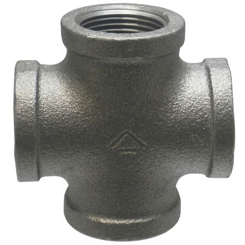 BCR クロス 可鍛鋳鉄製管継手 (黒) 吉年 呼び径65A