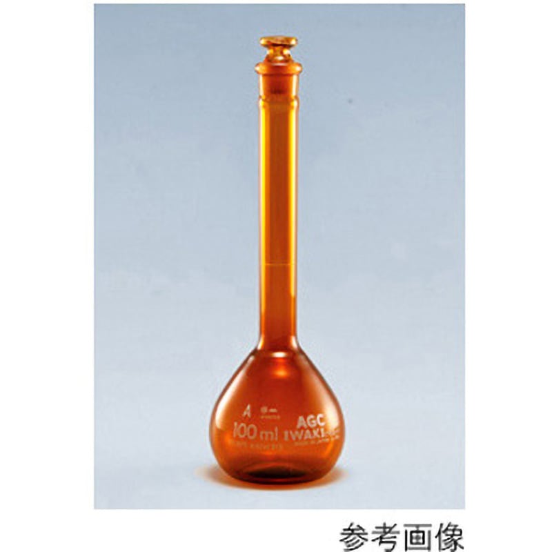 55640FK1000S メスフラスコ 茶 ニュースタンダード 55640FKシリーズ IWAKI(AGCテクノグラス) 1000mL