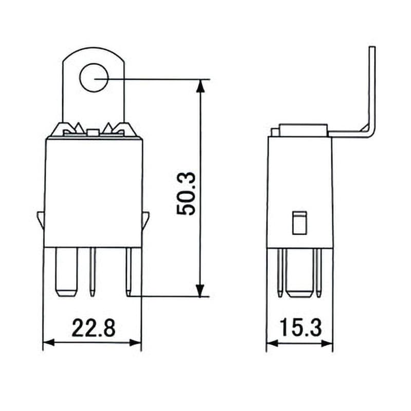 定形外 LED対応 IC ウインカーリレー 汎用 2ピンHONDA DIO ZX